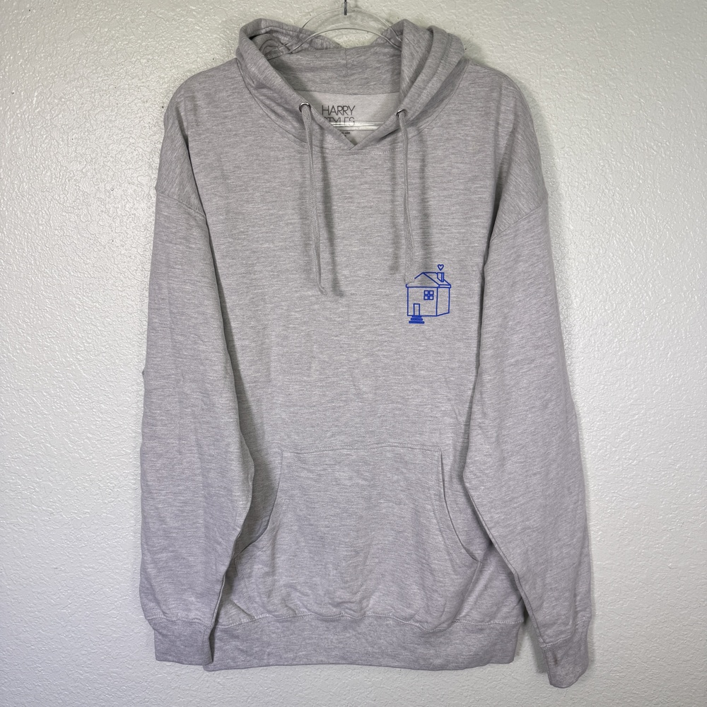 Harry Styles Hoodie XL Gray Harrys House Tracklist Love on Tour Concert Merch